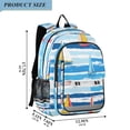 thumbnail image 2 of FORMRS Unisex School Backpack 17" Student Travel Bag with Laptop Compartment, Yellow Sailboats, 2 of 7