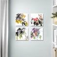 thumbnail image 2 of Modern Chinoiserie Wall Decor Colorful Plants Painting Chinese Style Botanical Canvas Wall Art Flowers Wall Pictures Prints for Kitchen Dinning Room Wall Decoration, 2 of 6