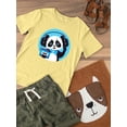 thumbnail image 3 of Panda Listening To Music T-Shirt Toddler -Image by Shutterstock,  4 Toddler, 3 of 4