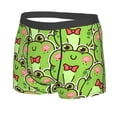 thumbnail image 5 of Goofa Cute Green Frog Printed Men's Boxer Briefs Underwear, Moisture-Wicking Underwear, Trunk,Soft and Breathable Cotton Underwear-Small, 5 of 9