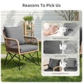 thumbnail image 6 of Biotree Outdoor Seat Cushions for Chairs,Waterproof Fade-Resistant Patio Furniture Replacement Cushions with Removable Cover,Gray, 6 of 9
