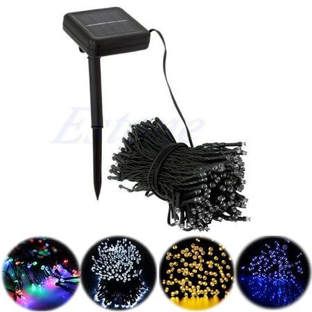 Solar Christmas 100 Solar Powered LED String Fairy Lights Xmas Wedding Party Outdoor Garden Tree Decor Multi-Color ()