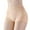 Beige, variant on Women's Mid Waist Underwear Soft Breathable Comfortable Everyday Panties Seamless No Show Briefs