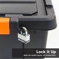 thumbnail image 5 of IRIS 12 Gal. Plastic Storage Bins with Lids, Latching Totes, Heavy Duty Containers, 5 of 7