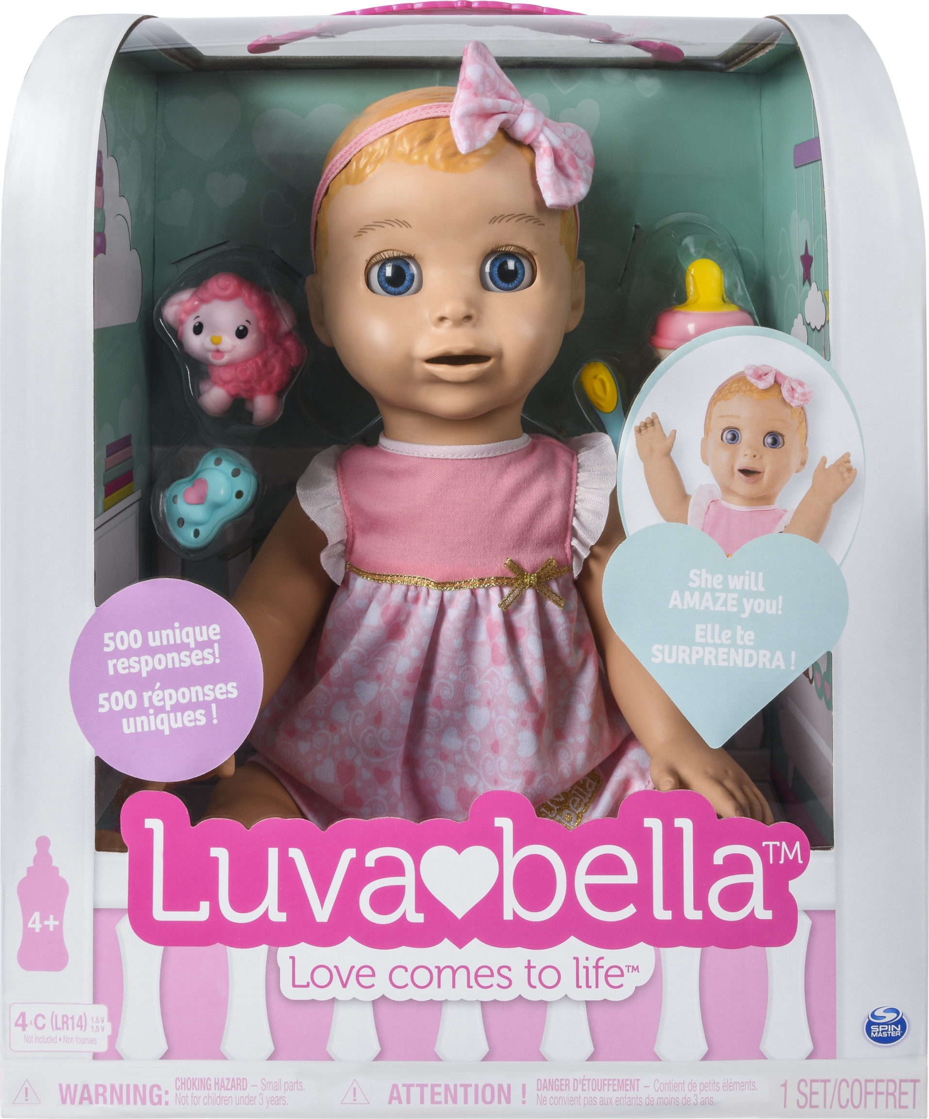 Luvabella Blonde Hair, Responsive Baby Doll with Real Expressions and Movement, for Ages 4 and Up - image 2 of 8