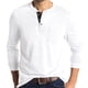 thumbnail image 2 of Camisa de manga larga con cuello redondo y botones para hombre, ideal para primavera y otoño. Prenda de color liso con bolsillos, ideal para looks informales de oficina., 2 of 2