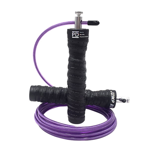 Xihbxyly Cuerda para Saltar Rápida, Diseño Absorbente de Sudor, Asas Ergonómicas para Mayor Comodidad, Cordón de Pvc para Agilidad y Rapidez, Herramienta de Entrenamiento Cardiovascular, Gimnasio En