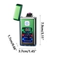 thumbnail image 2 of PRINxy Rechargeable Electric Lighters,Dual Arc Lighter,Transparent Induction Double Lighter Typc-e Fast Charging Digital Display Charging Lighter J, 2 of 8