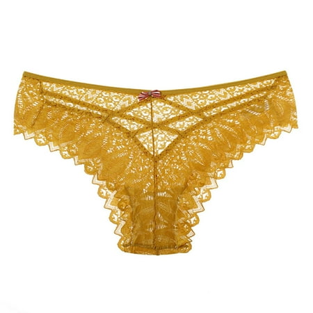 

SEARCHI Womens Lace Briefs Underwear High Waist Comfortable Sexy Panties Soft