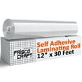 thumbnail image 1 of Rollo de laminado Frisco Craft, transparente, autoadhesivo, 12 x 30 pies, 1 of 9
