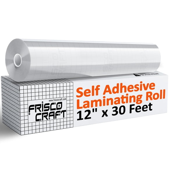 Rollo de laminado Frisco Craft, transparente, autoadhesivo, 12 x 30 pies