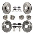 thumbnail image 1 of Transit Auto Front Rear Hub Bearing Assembly Disc Brake Rotor and Ceramic Pads Kit (10Pc) for Car 2016 Hyundai Sonata GAS engine with Electric Parking Left Right Driver Passenger Side KBB-110467, 1 of 11