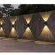 thumbnail image 5 of Lámpara de pared solar para exteriores ARRIBA y abajo Luminaria LED | Aplique impermeable negro moderno IP65 | Luz cálida | Lámpara de luz solar de bajo consumo | Casa Jardín Porche Patio Decoración, 5 of 7