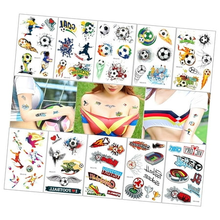 Fuliko Adult , 100 Pieces, Assorted Designs for Sports Events, Party Decorations, School Rewards, Perfect for Boys and Girls, Soccer Theme Included