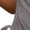 Grey, variant on Womens T Shirts Summer Tops 2025 Solid Color V-Neck Short Sleeve Side Drawstring Basic Tees Tshirts Shirts for Women