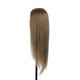 thumbnail image 5 of Training Head 50% Real Human Hair Manikin Head Hairdressing Dummy Head Salon Head + Hair Clamp Holder for Hair Practice, 5 of 5