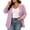 Pink, variant on Tqcoqu Women's Plus Size Blazer,Open Front Lapel Long Sleeve Lined Shoulder Pads Business Casual Jacket with Pocket,Black Women's L-XXXXXL