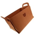 thumbnail image 5 of OUNONA Practical Storage Bin Stylish Molding Storage Bin 42.00X25.00X23.00CM Coffee, 5 of 8