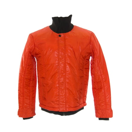 Cold Method Men's Turtle Bomber Puffer Coat Small Red Coral