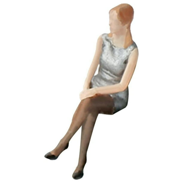 Figura realista multifuncional impresa en 3D de resina en miniatura hecha a mano a escala 1/64 Mujer