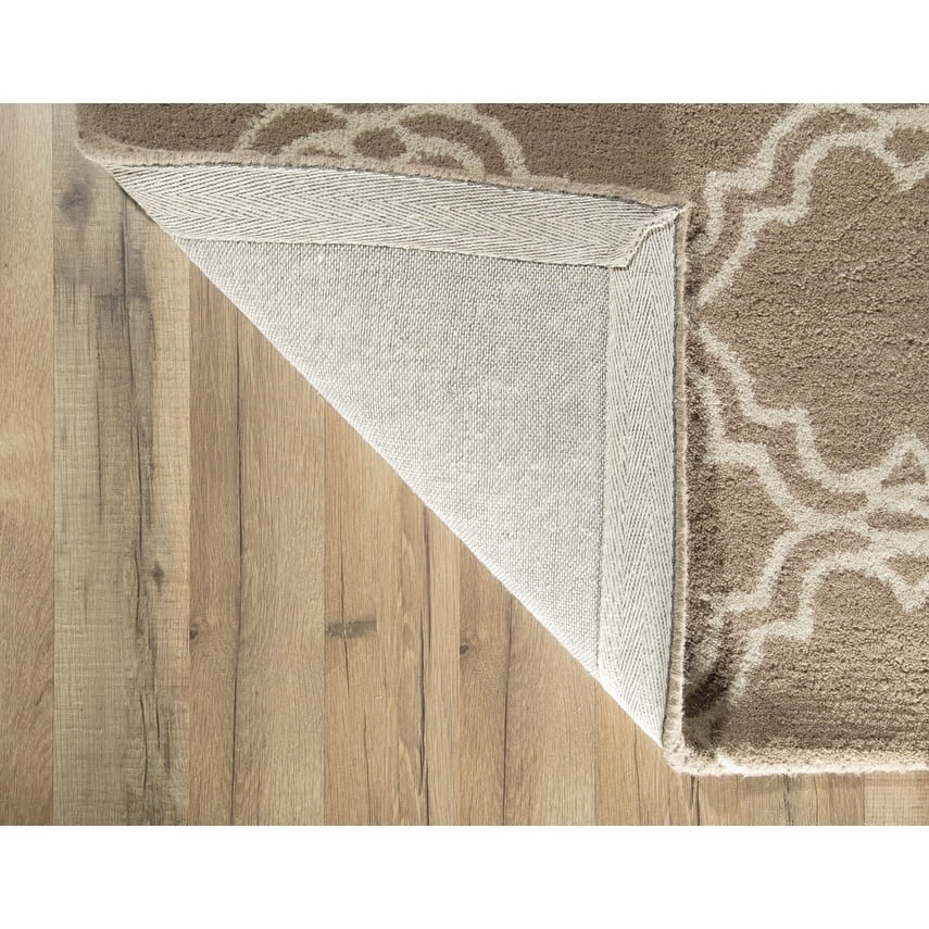 Rugs America Delano Collection Clover Tan DL100 Contemporary Geometric Area Rug 8' x 10'
