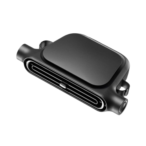 Ventilador de coche con enchufe USB, ventilador portátil para el asiento trasero, ventilador de circulación de aire para conducción personal negro