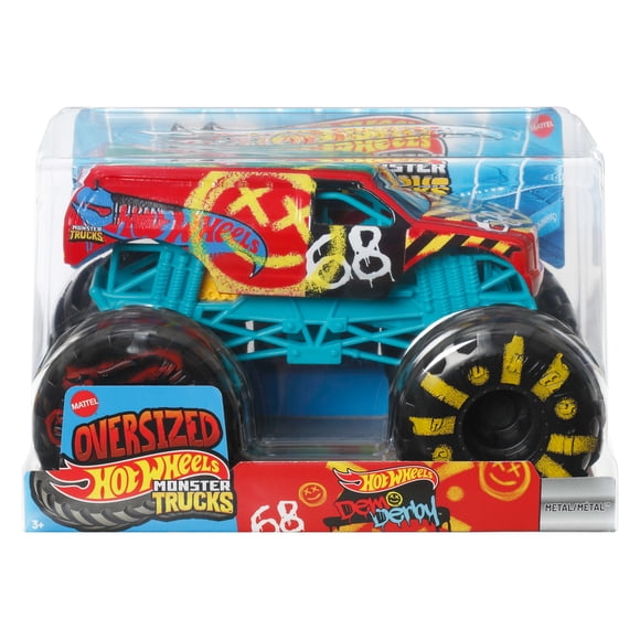 Hot Wheels Monster Trucks, Oversized Monster Truck in 1:24 Scale