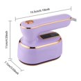 thumbnail image 4 of Mini Plancha Para Ropa Plegable Planchadora De Vapor Para Ropa con Asa Plegable Giratoria,100W y 100ml Mini Plancha de Vaporcon para el Hogar y los Viajes,Green, 4 of 5