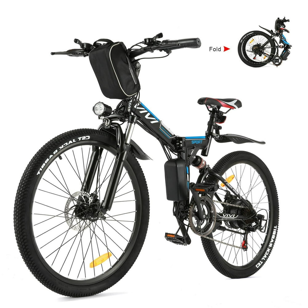 VIVI 26" Electric Bike for Adults,Folding Electric Mountain Bicycle