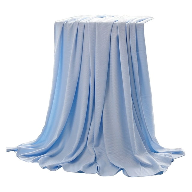 Summer Cooling Blanket Solid Color Washable Super Soft Breathable Friendly to Skin Cozy Blanket Decorative Home Accessory