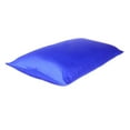 thumbnail image 4 of Royal Blue Dreamy Set of 2 Silky Satin Standard Pillowcases, 4 of 6
