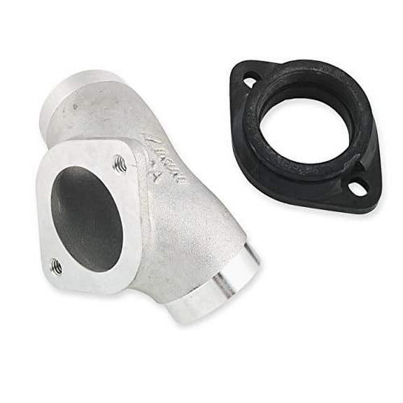 Mikuni Intake Manifold for HSR42 & HSR45 Carburetor - Fits 1984-1999 Harley-Davidson Evolution Big Twin Models - Silver (HS42/061-45)