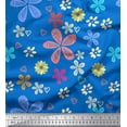 thumbnail image 1 of Soimoi Cotton Duck Fabric Flower Artistic Print Sewing Fabric Yard 56 Inch Wide, 1 of 1