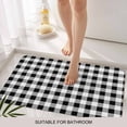 thumbnail image 3 of Farmhouse Checkered Door Mat&nbsp;Indoor Outdoor Entrance, Non Slip Small Rug for Kitchen Bathroom Entryway Rug, Black White Buffalo Plaid Washable Doormat Floor Mat for Office Home Decor 18x30 Inch, 3 of 8