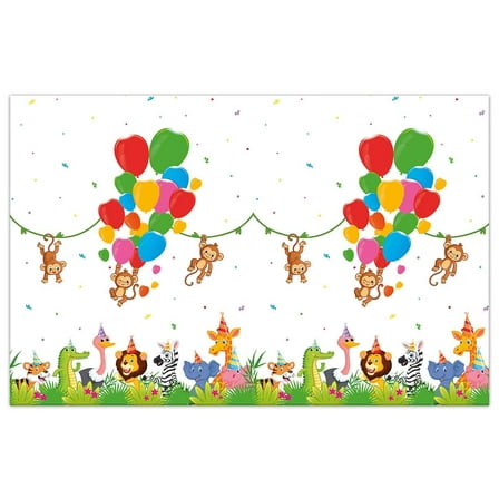 Procos Fun Jungle Party Tableware Set - Bundle for Kids' Birthdays and Outdoor Celebrations