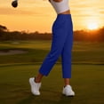 thumbnail image 4 of FAIWAD Travel Pants Women High Waisted Stretch Athletic Golf Ankle Pants Dressy Business Work Trousers, 4 of 9