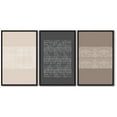 thumbnail image 5 of Drsoum 16x24in3pcs Black Framed Boho Vintage Canvas Print Wall Art Geometric Pattern Abstract Shapes Modern Art, 5 of 9