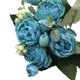 thumbnail image 3 of Toystoory Ramo de flores artificiales de peonía de seda rosa de 30cm, 5 cabezas grandes y 4 brotes, flores falsas baratas para decoración de boda en Flores artificiales azul Toystoory HA6434-06B, 3 of 6