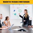 thumbnail image 3 of Magnetic Dry Erase Whiteboard – Wall Mount – Smooth Non-Ghosting – Black Aluminum Frame – Deep Pen Tray – Easy Mount – Office, School, Home & Conference – 60x40"- White, 3 of 6