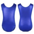 thumbnail image 6 of MSemis Kids Girls Shiny Metallic Ballet Dance Leotard Sleeveless Dancewear, 6 of 7