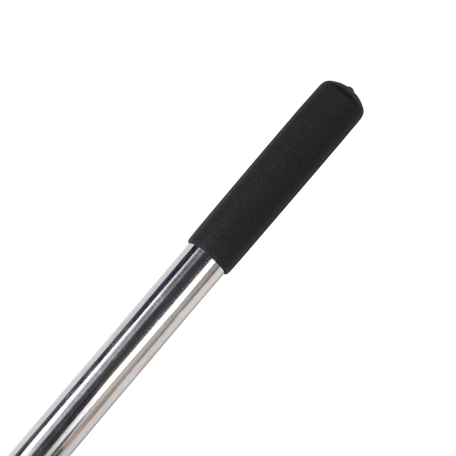 BIMZUC Manual Rotary Cultivator Tool Stainless Steel Teeth Adjustable Handle Garden Hand Tiller for Lawn 17.3 inches / 44 cm