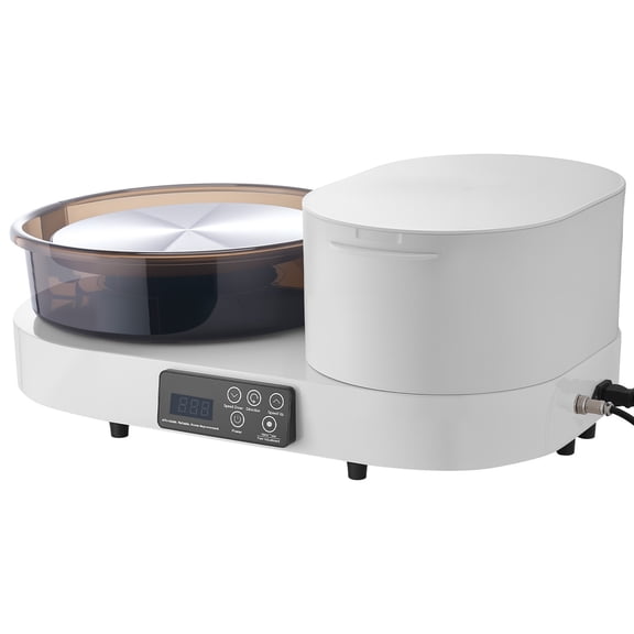 KFFKFF Electric Pottery Wheel for Adults, 11" Aluminum Turntable, 450W Tabletop Clay Wheel with Foot Pedal, Adjustable Speed 30-300 RPM, Durable Aluminum Body, Ideal for Beginners