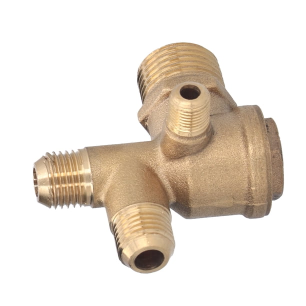 Regulador De Presión De Aire, Regulador De Presión Latón Amarillo De Alta Resistencia Para Tanque De Presión Para Hardware Doméstico Para Tubería De Descarga Para Bomba De