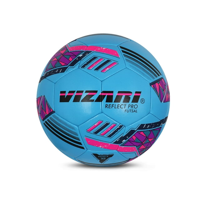 Balón de fútbol Vizari Reflect Pro, talla 4, cosido a mano en TPU
