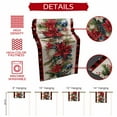 thumbnail image 5 of Burlap Table Runner 70 Inches Long,Christmas Poinsettia Fir Leaves Non-Slip Kitchen Table Runners for Dining Room Everyday Use Party Table Decorations Snowflakes Red Plaid Retro Linen, 5 of 9