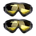 thumbnail image 2 of 2Pcs Winter Outdoor Ski Snowboard Motorcycle Windproof Glasses Goggles Eyewear, 2 of 8