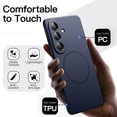 thumbnail image 5 of JETech Magnetic Slim Case for Samsung Galaxy S26 Plus, Ultra-Thin Lightweight Matte Cover (Deep Blue), 5 of 7