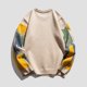 thumbnail image 1 of Suéter de manga larga con cuello redondo y estampado para hombre, blusa superior de punto grueso de moda informal Retro de otoño, 1 of 8