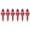 Red, variant on 2 Boxes Holiday Ornament Long Spiky Shape Plastic Christmas Decorations For Tree Window Store Decoration
