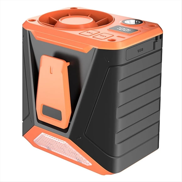 Mini Ventilador Portátil con Clip Cintura,Ventilador Refrigeración 3 Velocidades,Ventilador con Clip para Cinturón 9000mAh,Ventilador Personal Portátil para Escalada Aire Libre A